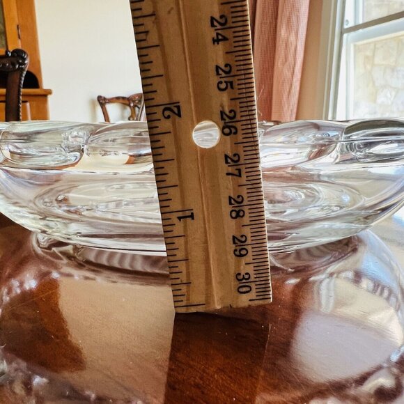 Vintage Walther-Glas Germany Pie Baking Dish Fruit Leaf Clear Glass NOS w Box - Picture 10 of 11